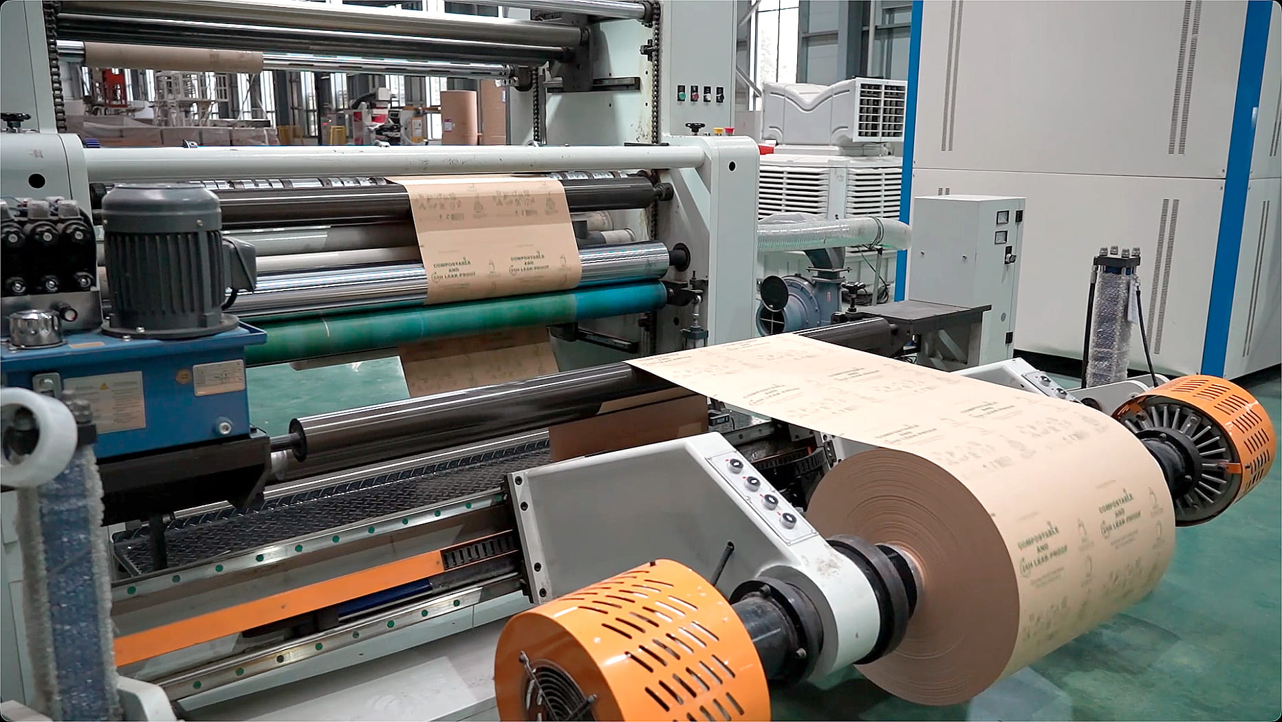 Compostable bag production line at Guarden facility