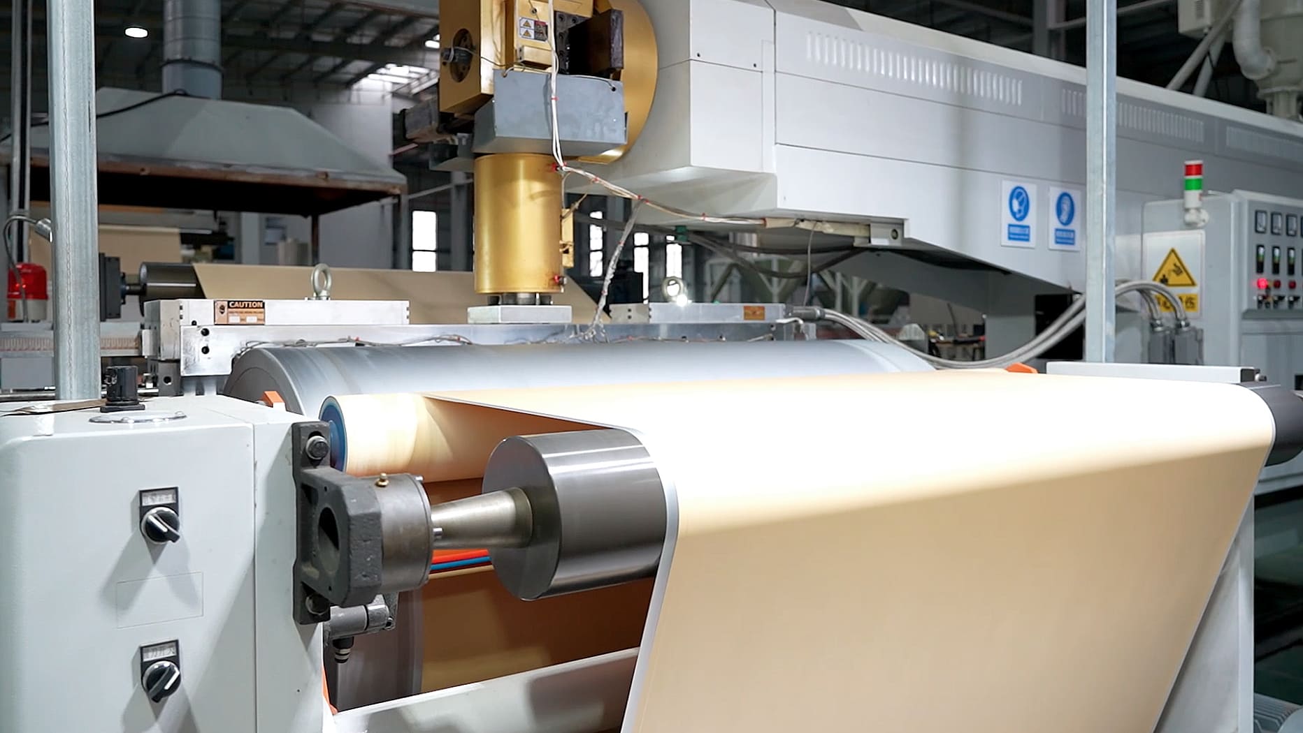 Compostable bag production line at Guarden facility