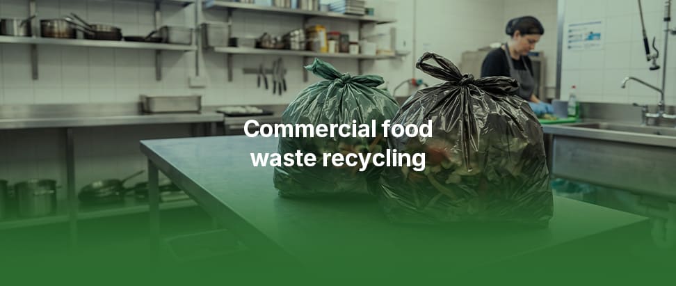 Compostable film bag in commercial kitchen use