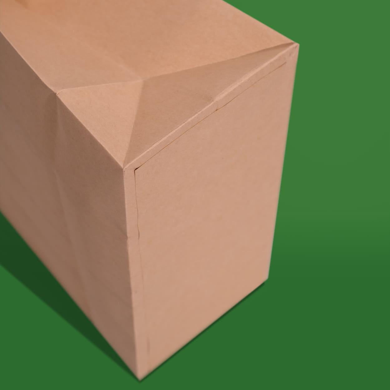 Compostable kraft paper bag construction detail