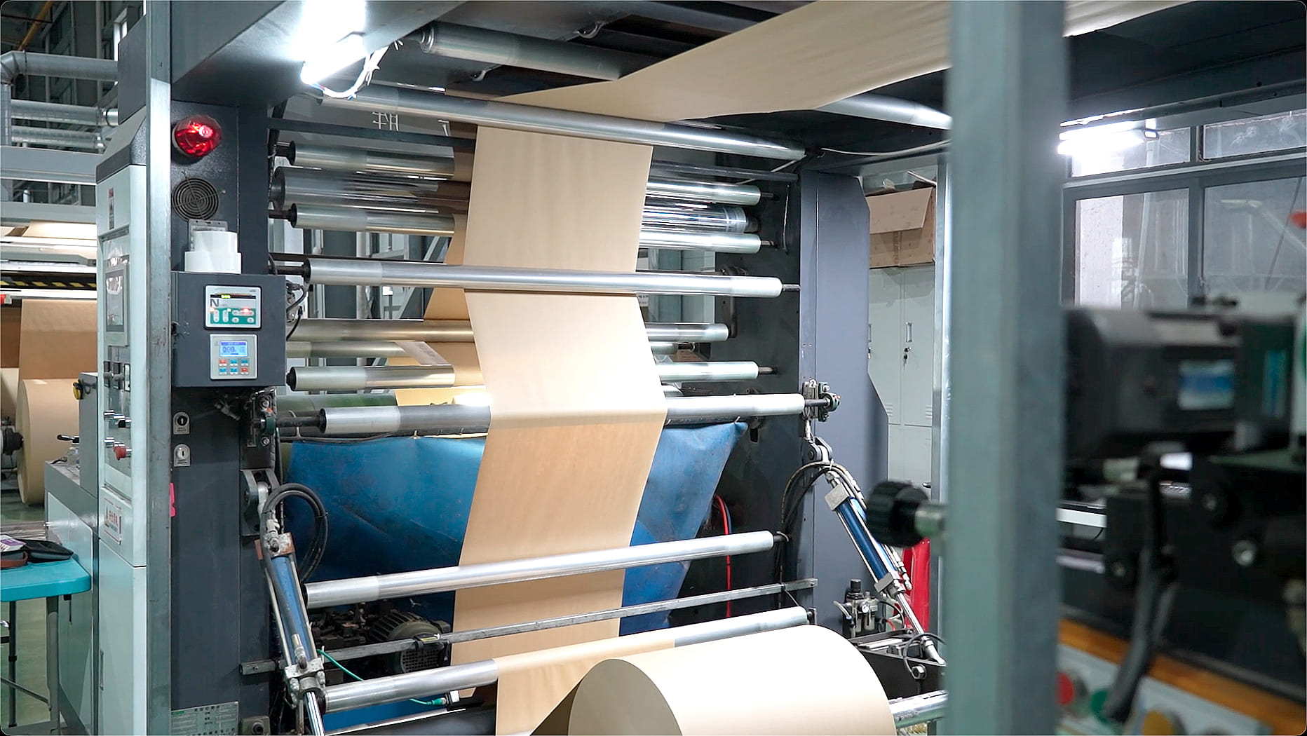 Compostable bag production line at Guarden facility