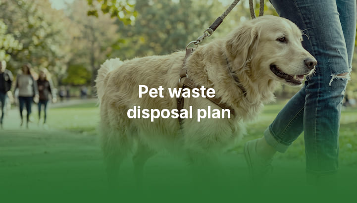 Compostable film bag in pet retail use