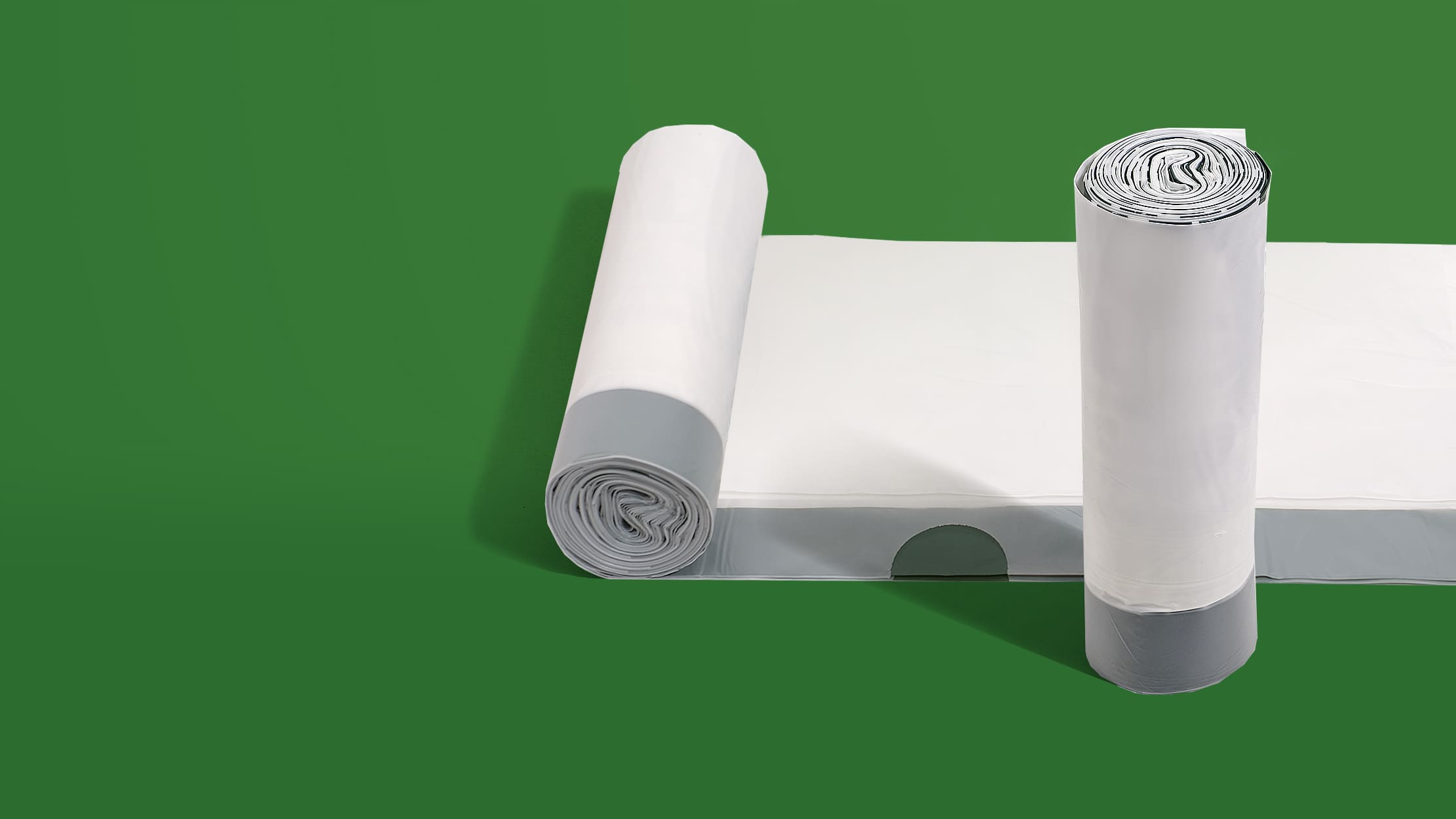 Compostable star-seal drawstring trash bag