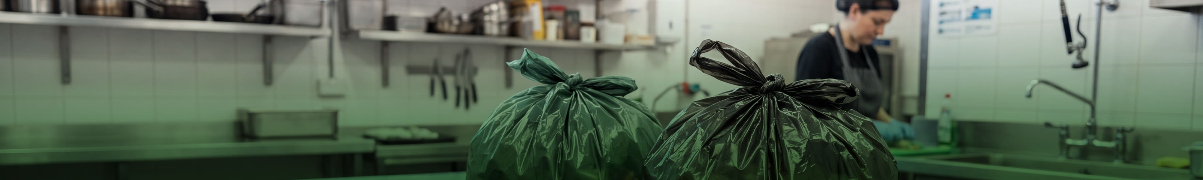 Compostable trash and bin liner bags