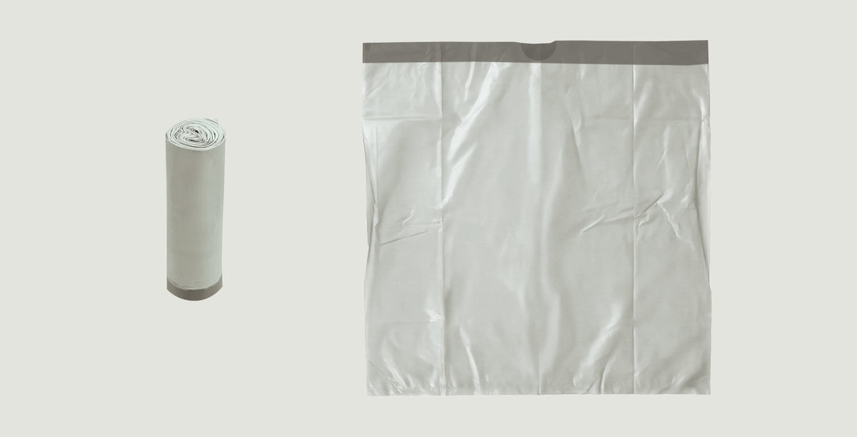 Guarden compostable drawstring trash bag — secure closure, odour-control, BPI certified for Canadian retail private label